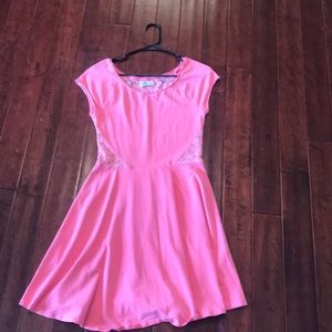Hollister Pink Lace Dress